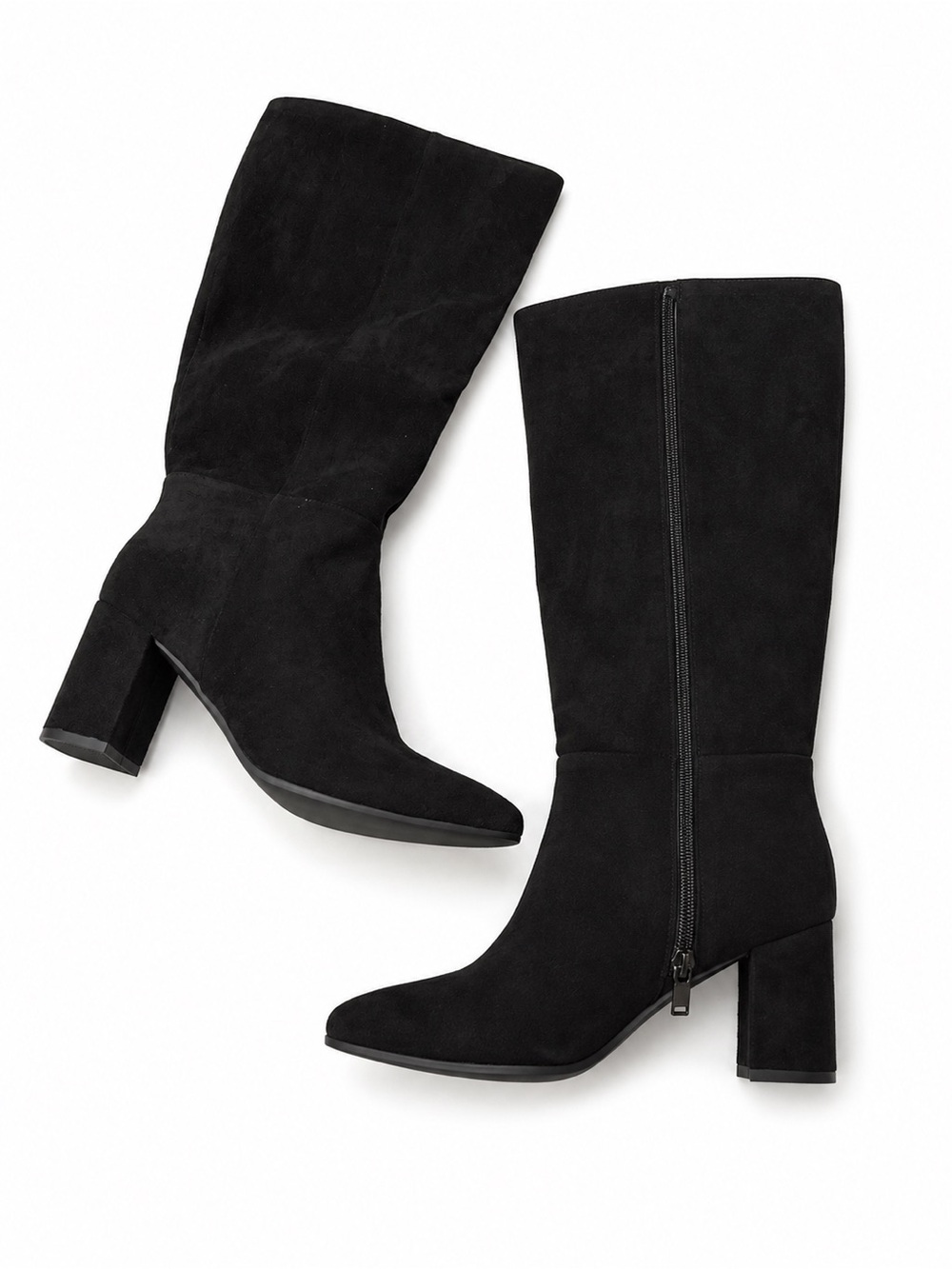 Women's Wide Calf Block Heel Boots Size 10